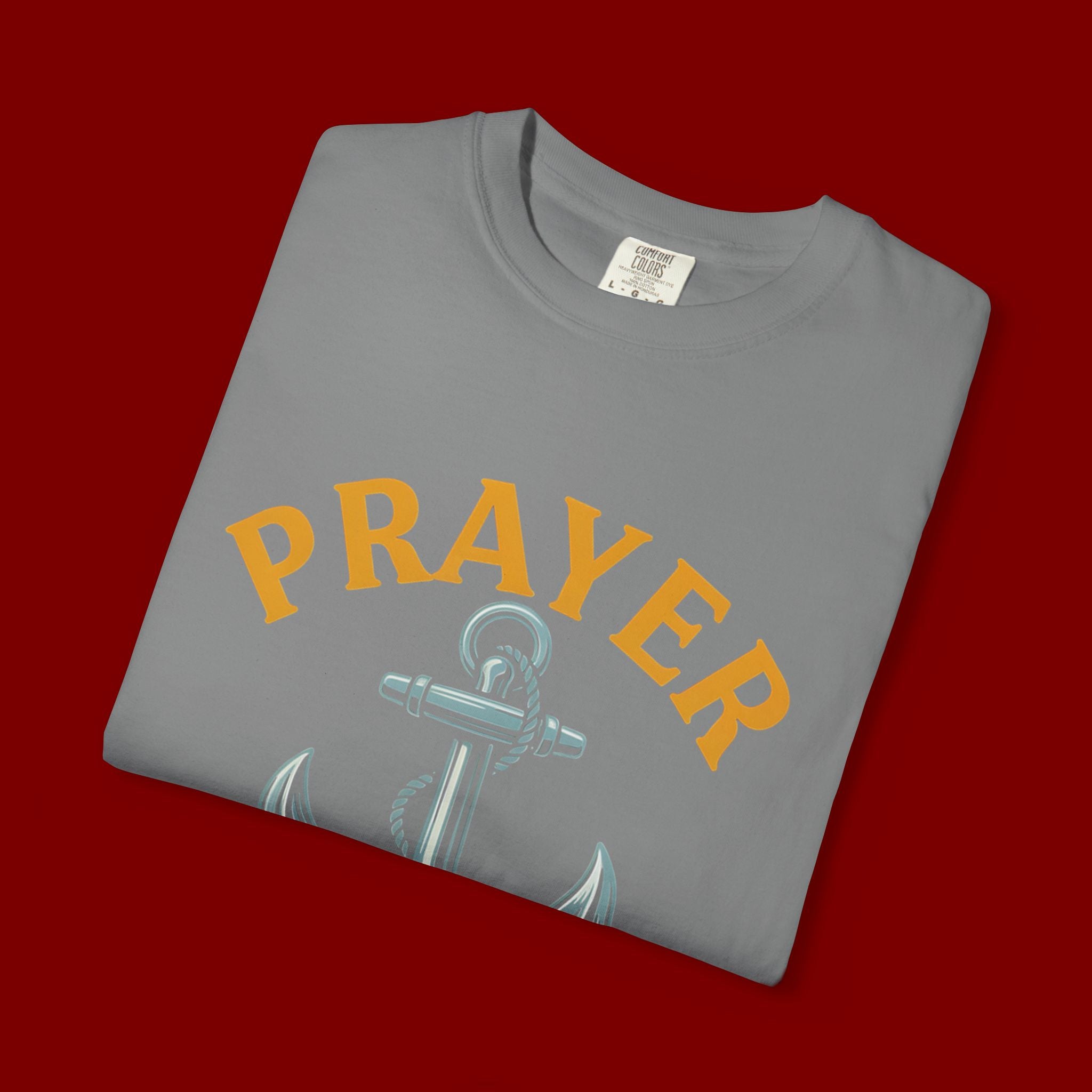 Prayer Anchor T-Shirt — "Prayer: The Most Powerful Weapon of a Believer" Christian Faith Tee