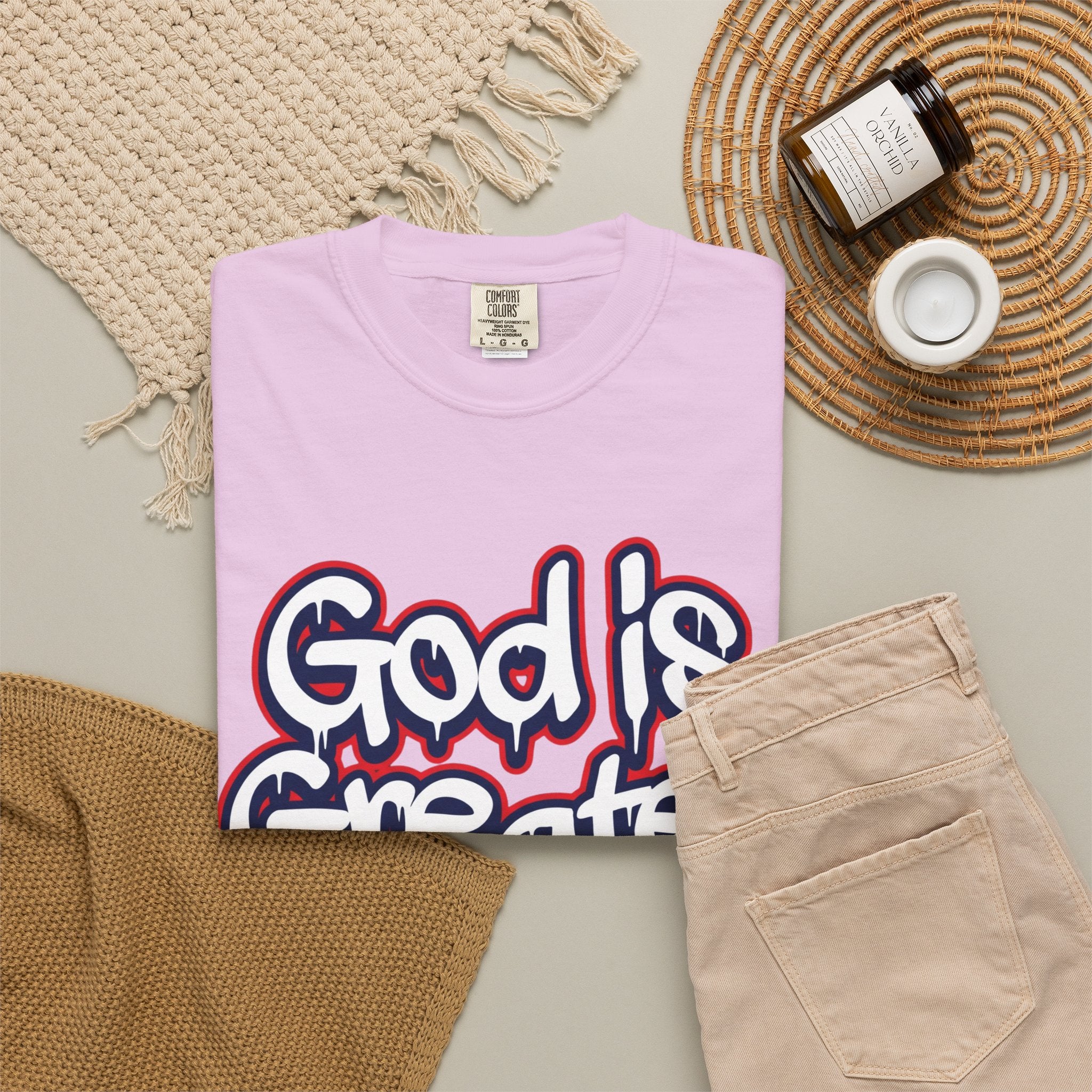 God Is Greater American Flag T-Shirt