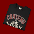 Contend for the Faith T-Shirt — Vintage Boxing Gloves Christian Tee