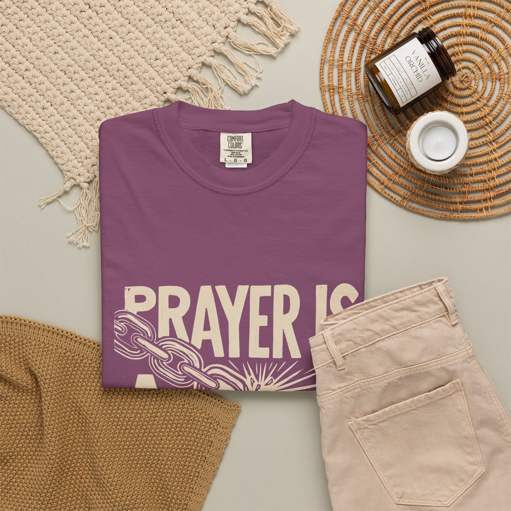 Prayer Is a Weapon T-Shirt — Faith Statement Graphic Tee