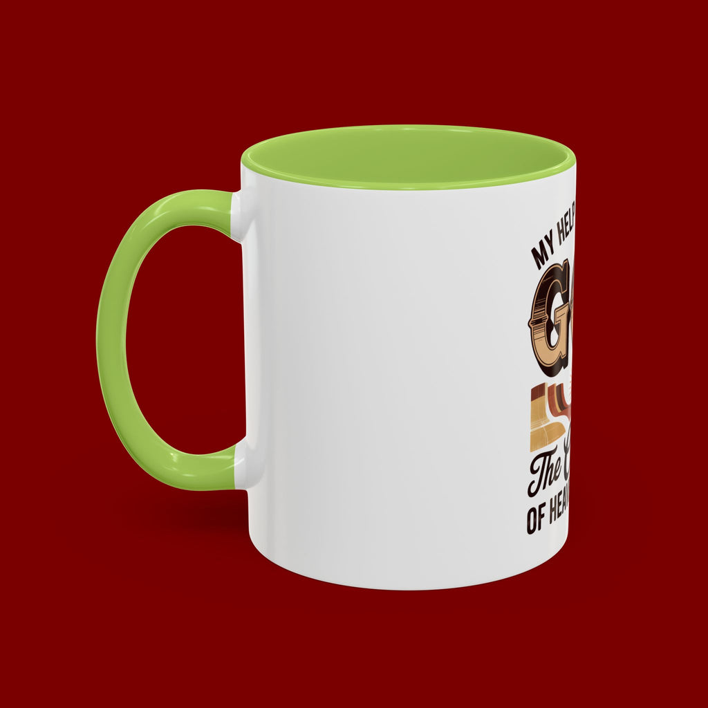 God-Themed Accent Coffee Mug – "My Help Is Only From God, The Creator of Heavens & Earth"