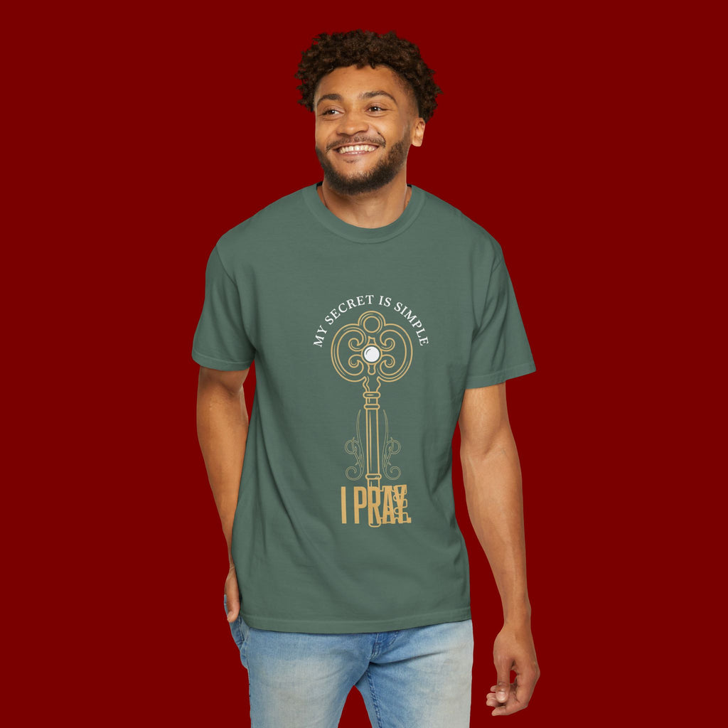I Prae Key Graphic T-Shirt — 'My Secret Is Simple' Vintage Key Tee