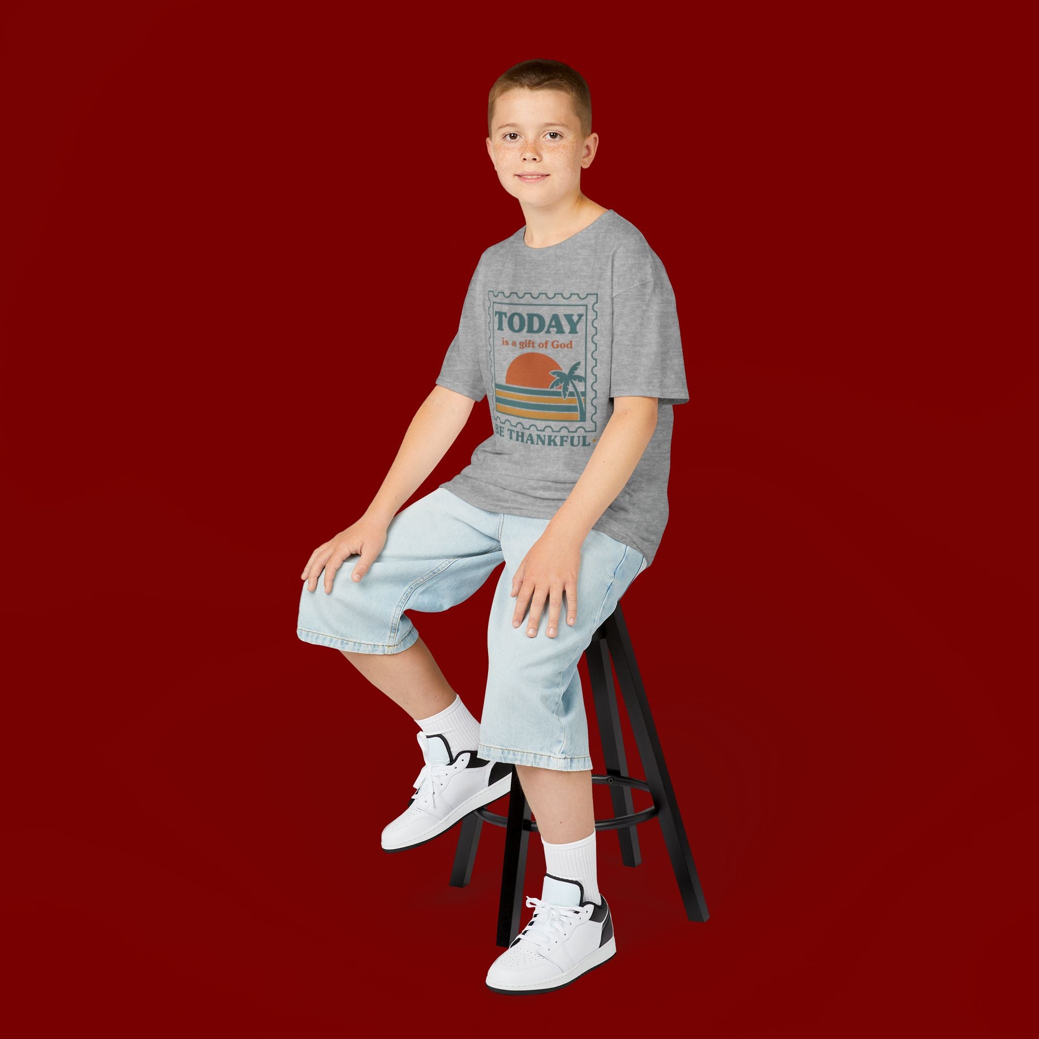 Kids 'Today Is a Gift of God - Be Thankful' Graphic Tee