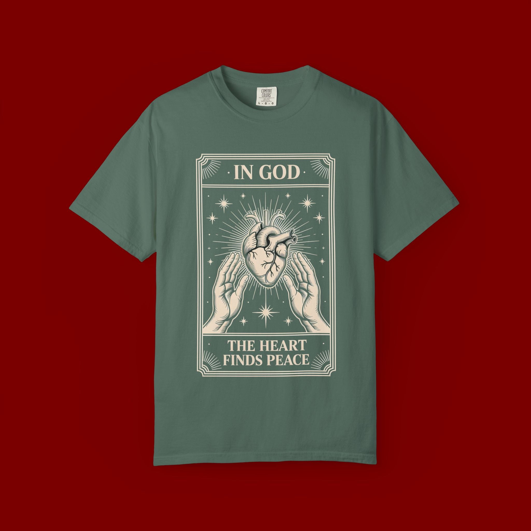 In God The Heart Finds Peace T-Shirt — Faith Graphic Tee