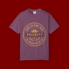 Priority Tee — "God Is The Top Priority" Christian Faith Graphic T-Shirt