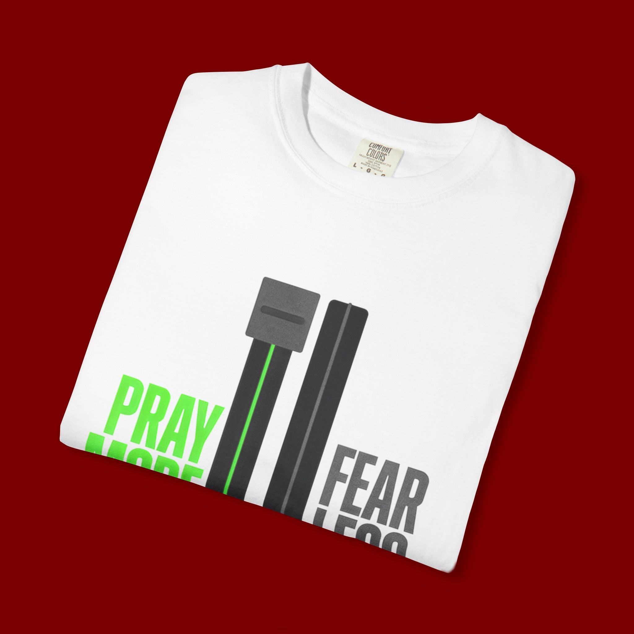 Pray More Fear Less T-Shirt — Inspirational Faith Graphic Tee