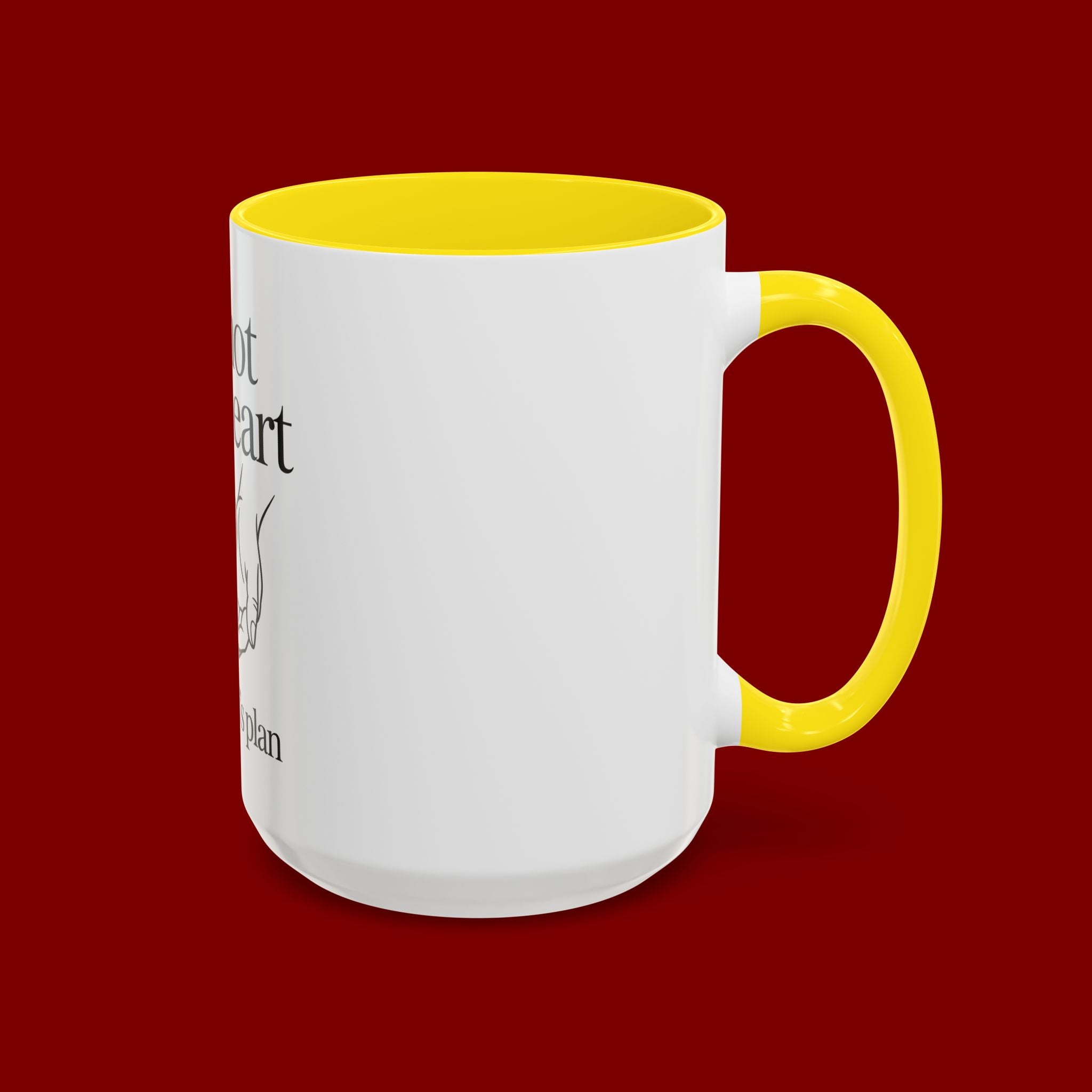 Do Not Lose Heart Accent Coffee Mug — Trust God’s Plan Inspirational Christian Mug