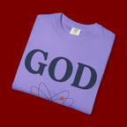 God Above All Things T-Shirt — Faith Graphic Tee with Cosmic Design