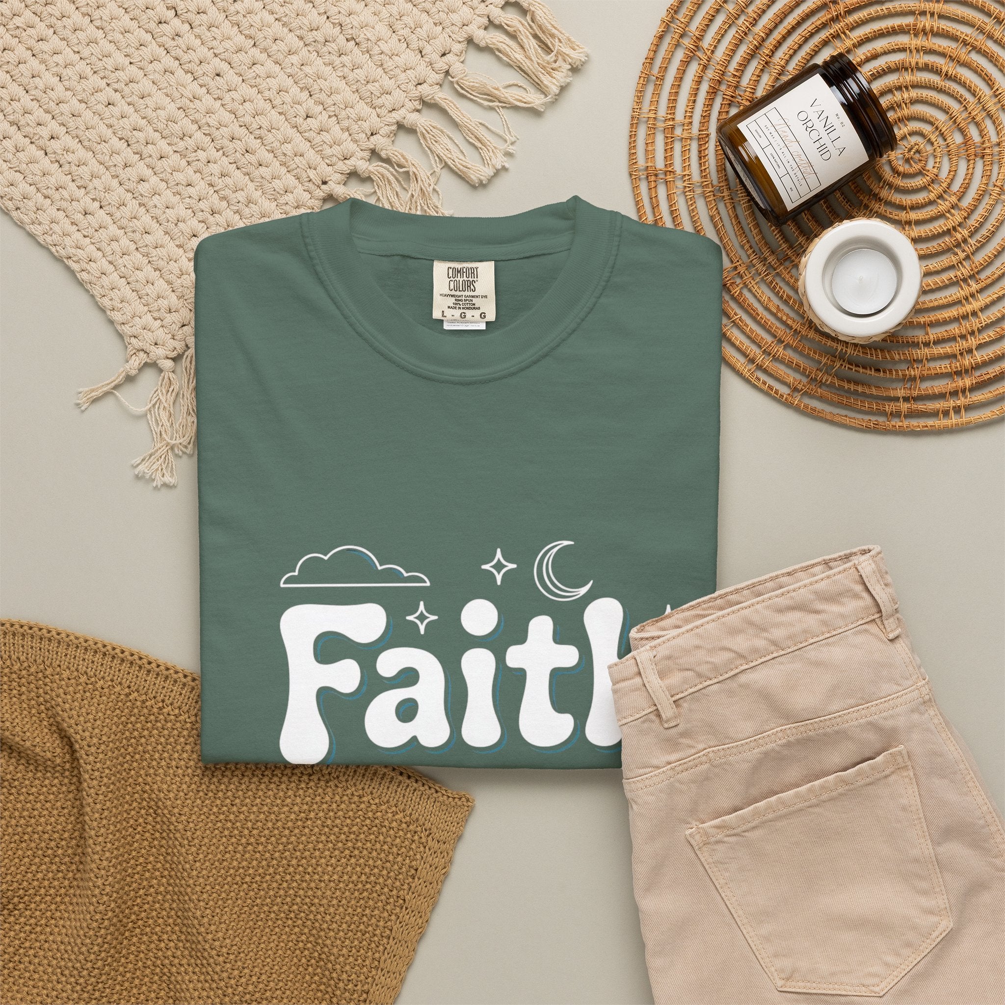 Faith Embossed T-Shirt