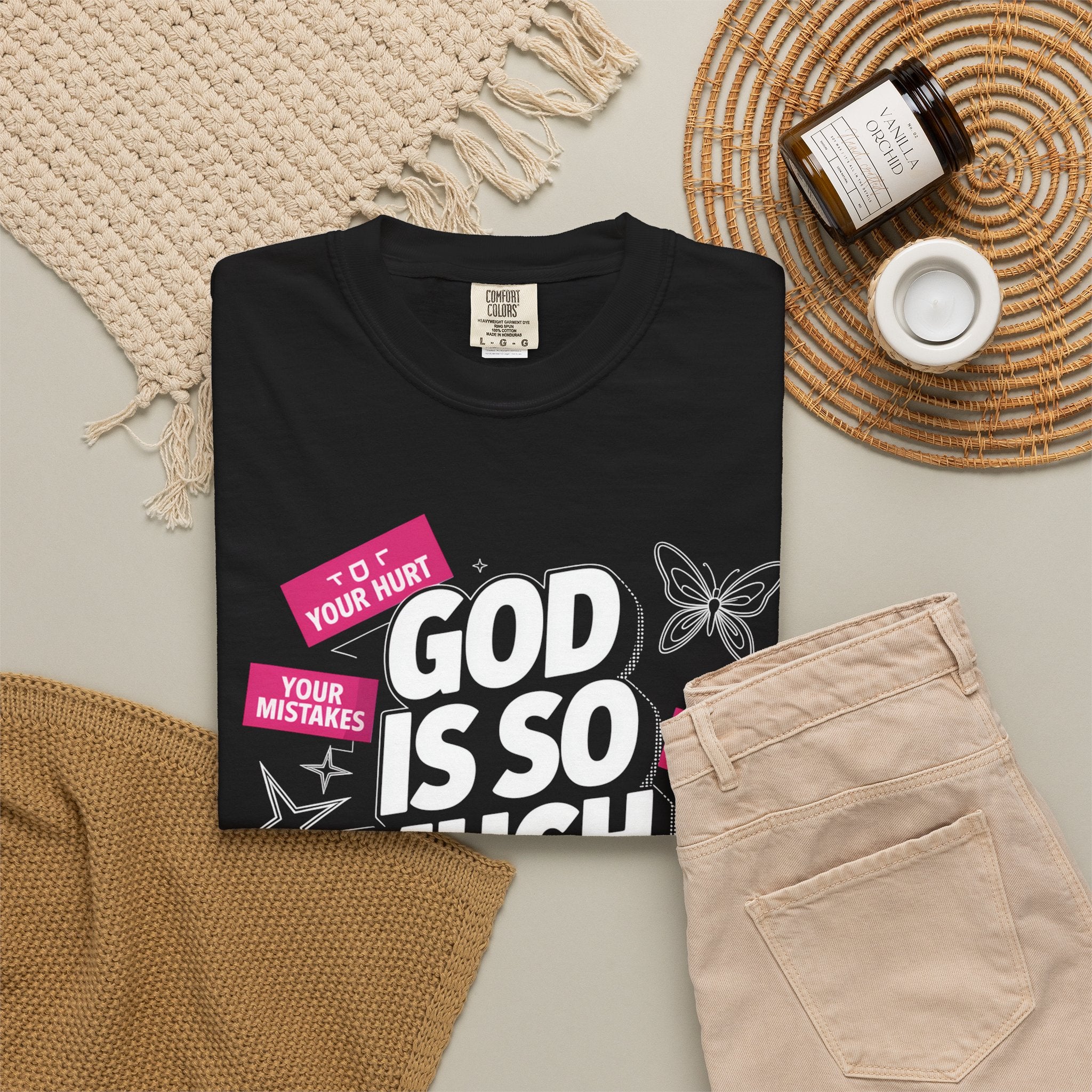 God Is So Much Bigger Than T-Shirt — Inspirational Christian Faith Graphic Tee
