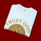 Trust God Compass T-Shirt — "Trust God No Matter What" Christian Faith Tee