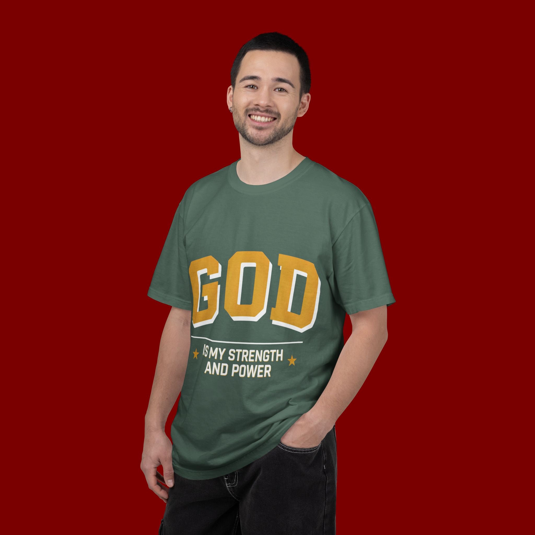 God Is My Strength T-Shirt — Faith Christian Graphic Tee