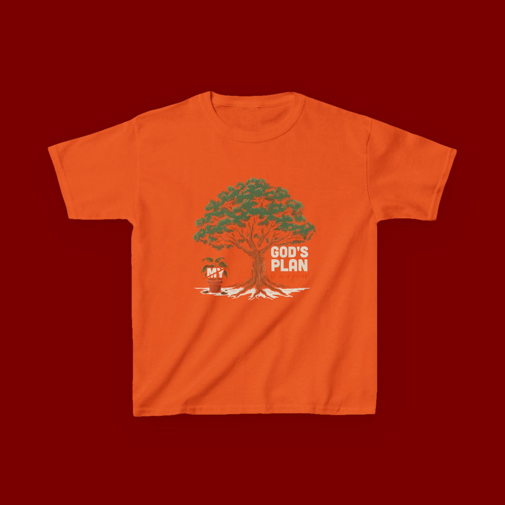 Kids Tee — Cute Tree & Plant Pot Illustration (“Grow Big, Little One”)