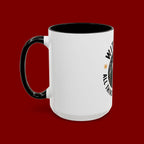 With God All Things Are Possible Accent Coffee Mug — Inspirational Faith Mountain Mug (11/15oz)