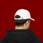 Dad Cap — Minimal Green Plant Drip Embroidered Hat