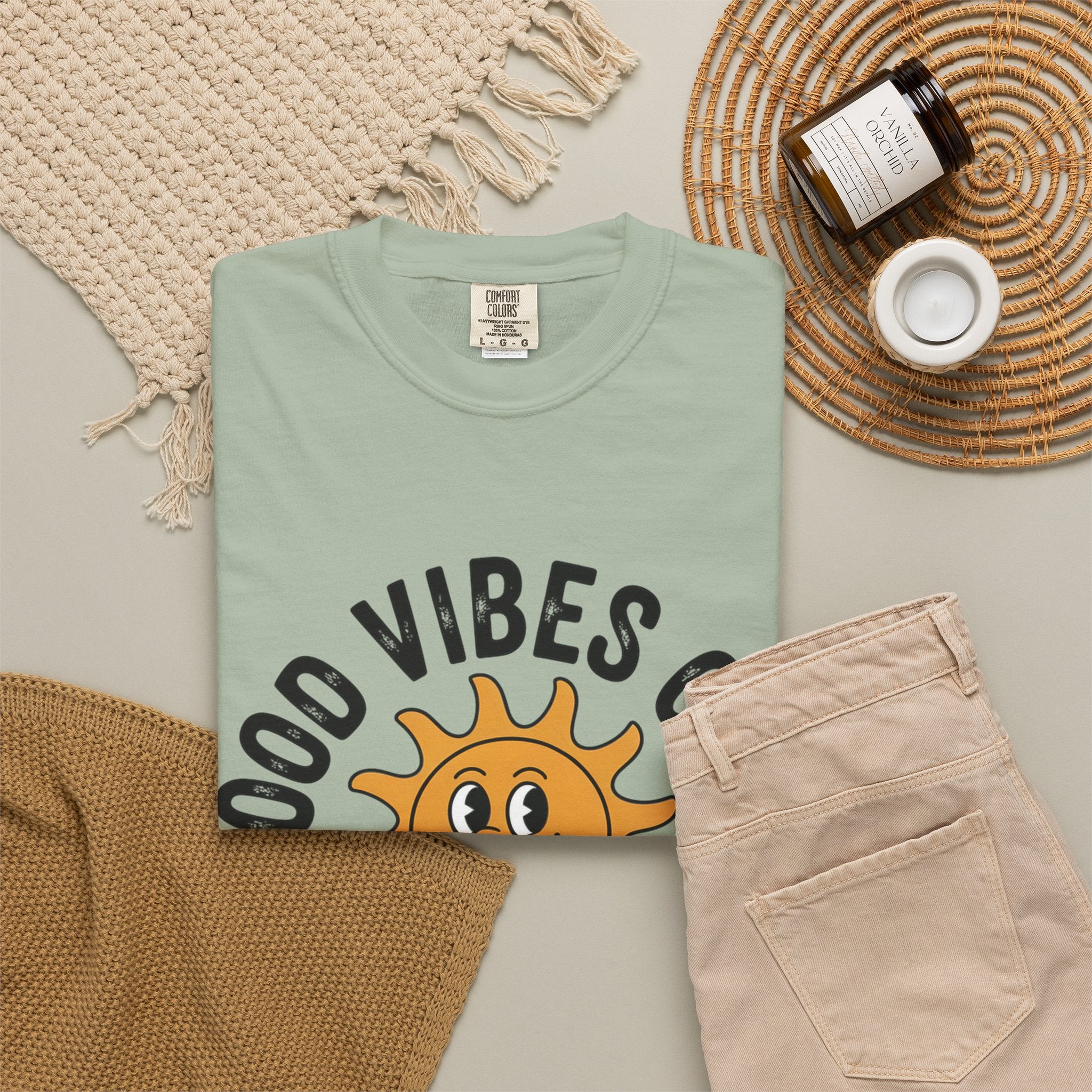 Good Vibes Only Sun Graphic T-Shirt