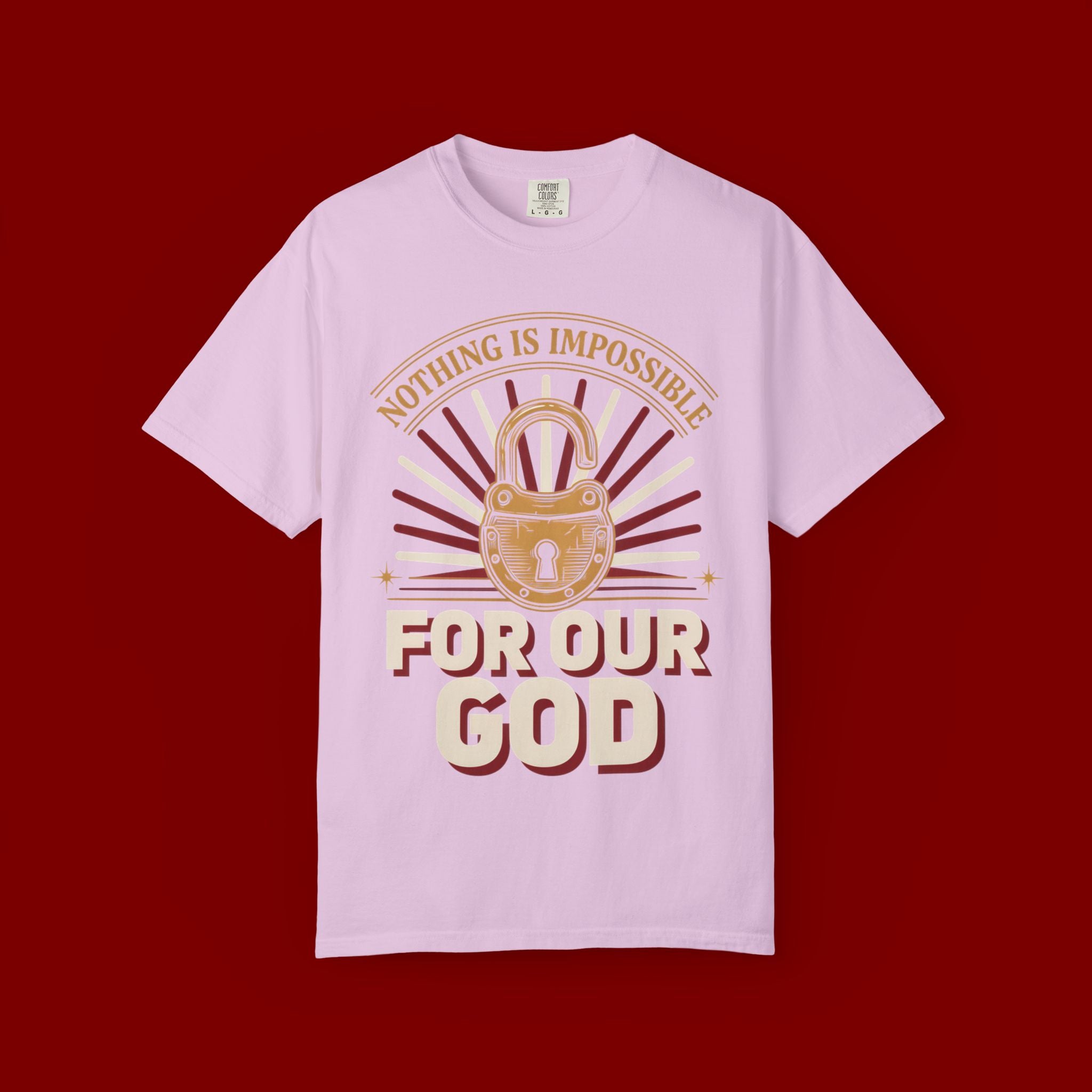Nothing Is Impossible For Our God T-Shirt — Christian Faith Graphic Tee