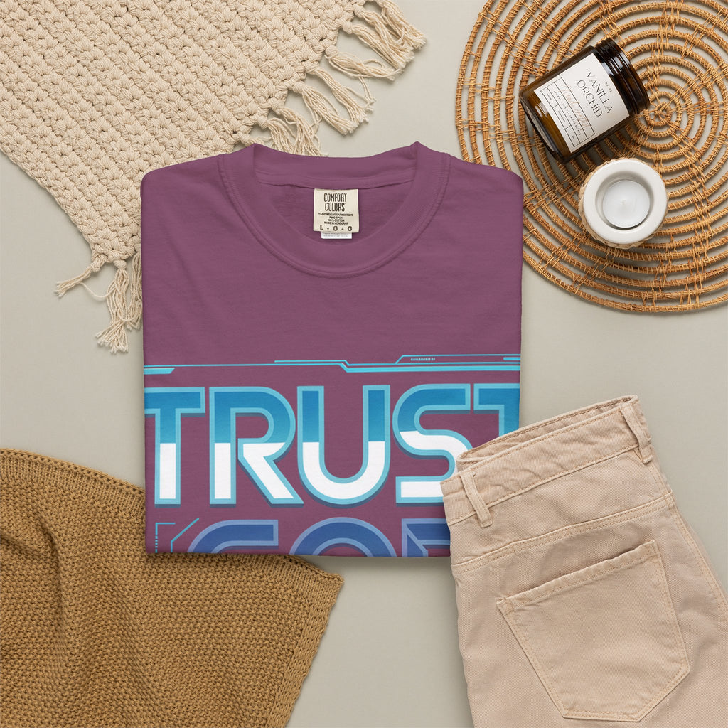 Trust God, Bro. T-Shirt — Retro Gradient Faith Tee