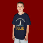 Kids T-Shirt — “My Faith in God is Solid” Lighthouse Christian Tee