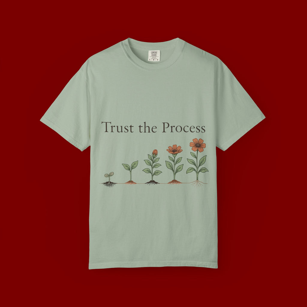Trust the Process Floral T-Shirt — Growth Graphic Tee