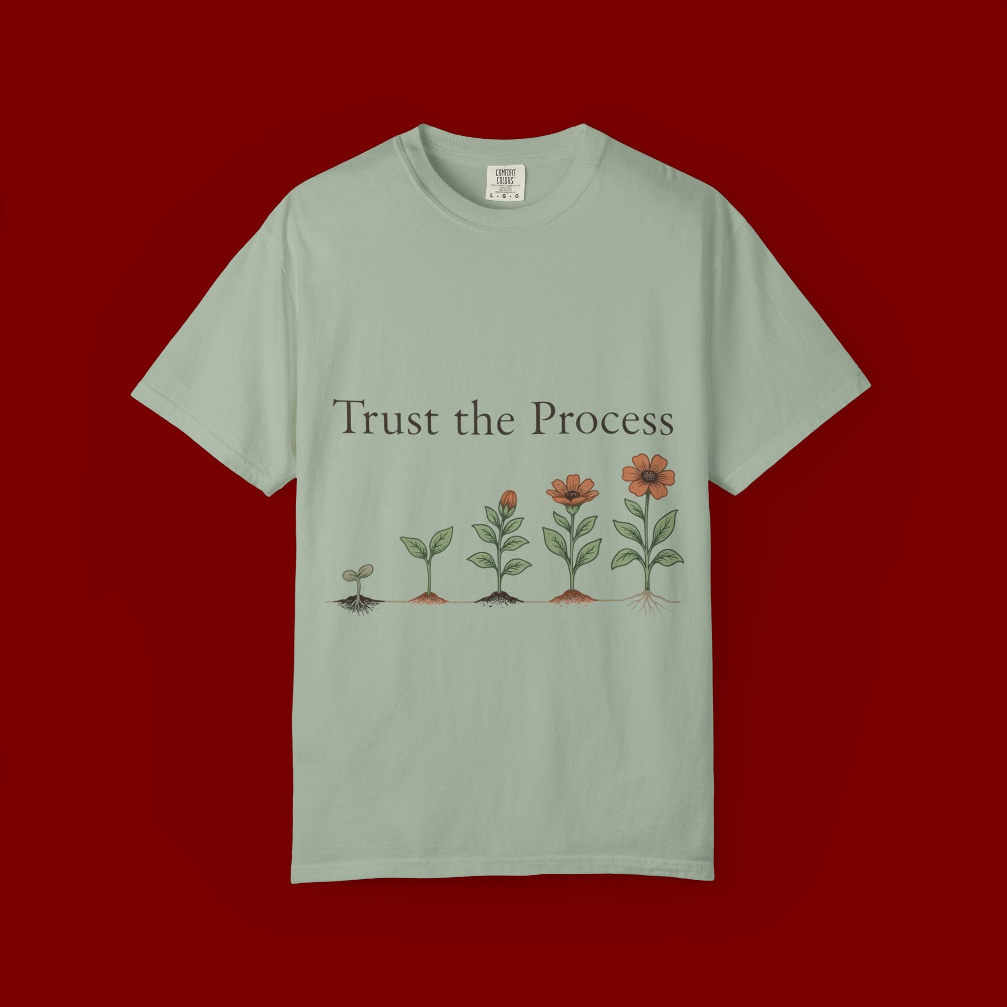 Trust the Process Floral T-Shirt — Growth Graphic Tee