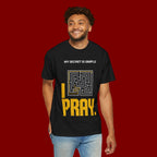 I Pray Maze T-Shirt — "My Secret Is Simple" Christian Faith Tee