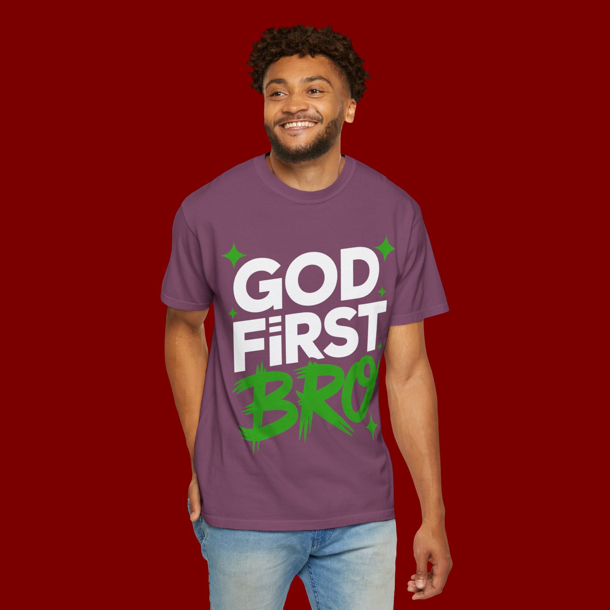 God First Bro T-Shirt — Faith Graphic Tee for Guys