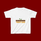 Kids Tee — "Trust God" Sprout Graphic