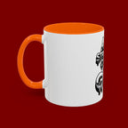 Ceramic Mug — "All Strength Comes From God" Black Accent Coffee Cup (11/15 oz)