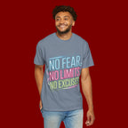 No Fear No Limits No Excuses Neon Graphic T-Shirt