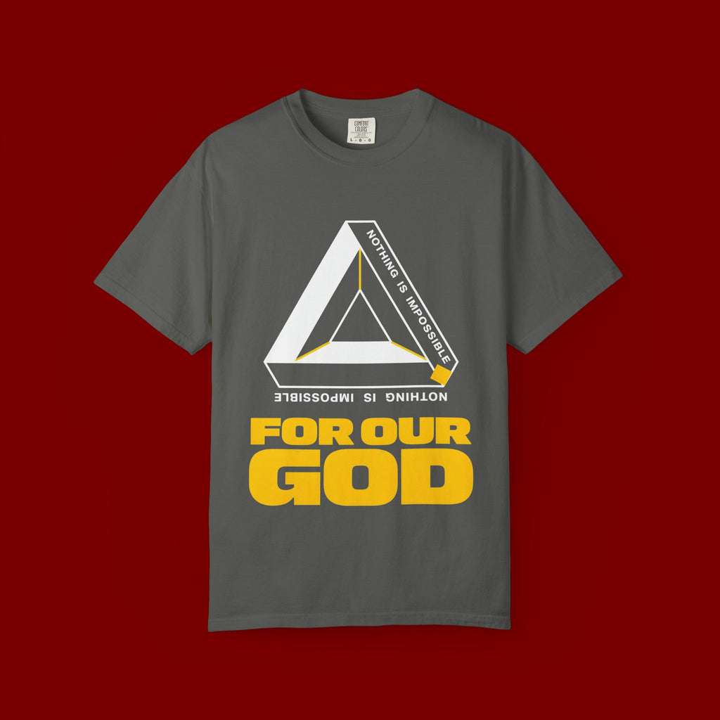 For Our God T‑Shirt — Christian Triangle Graphic Tee