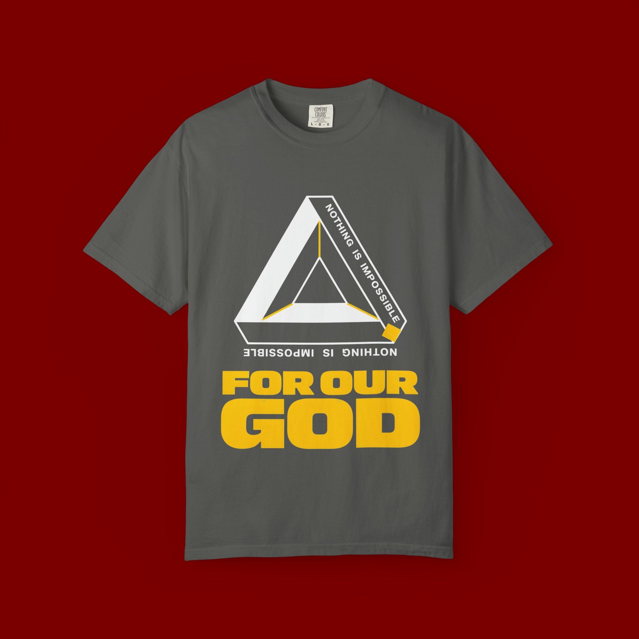 For Our God T‑Shirt — Christian Triangle Graphic Tee