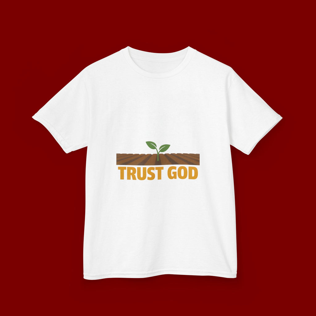 Kids Tee — "Trust God" Sprout Graphic