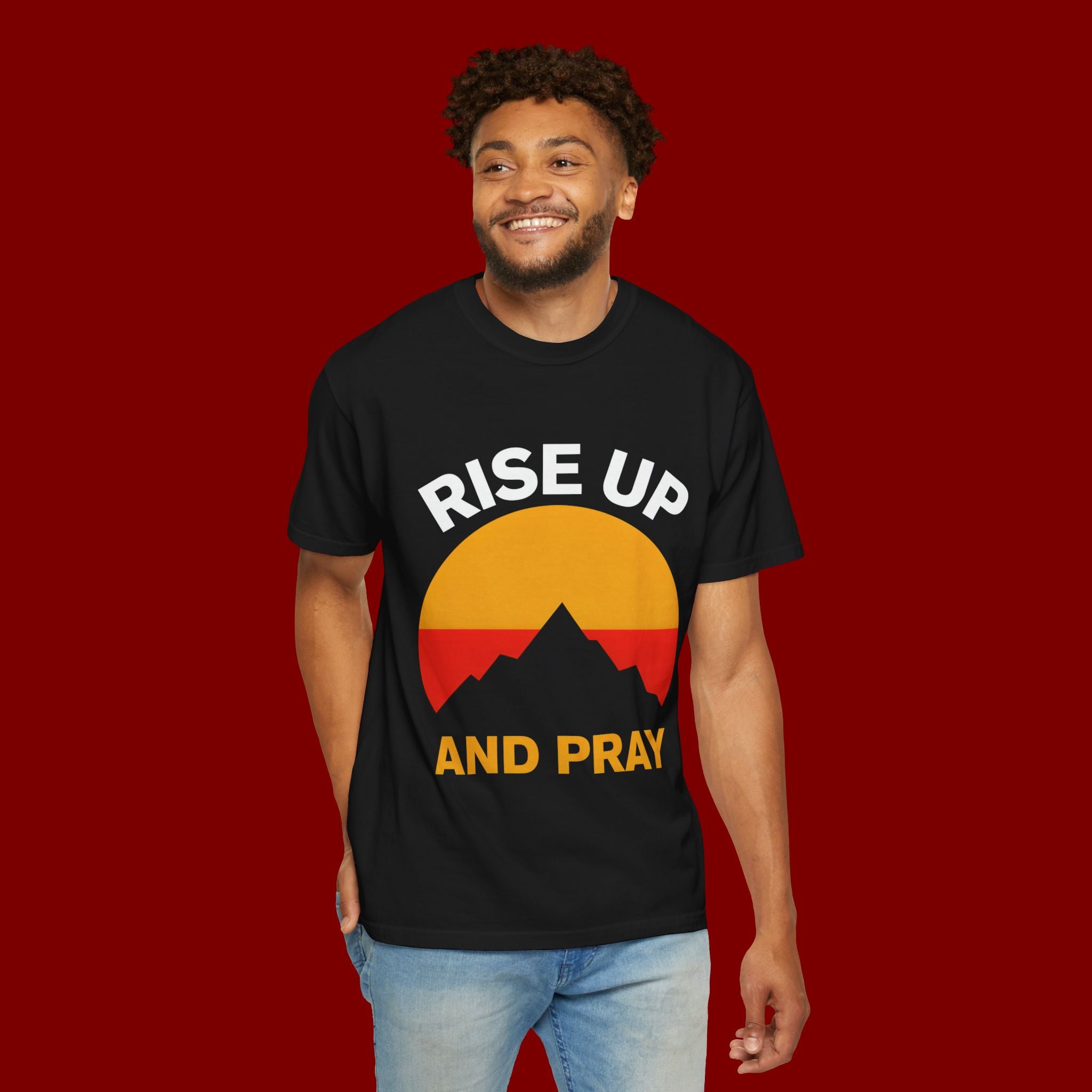 And Pray Mountain Sunset T-Shirt