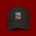 Faith Over Fear Baseball Cap — Patriotic Christian Low Profile Hat
