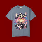 T-Shirt — “In God the Heart Finds Peace” Religious Faith Tee