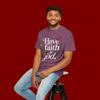 Have Faith in God T-Shirt — Christian Inspirational Tee with Butterflies