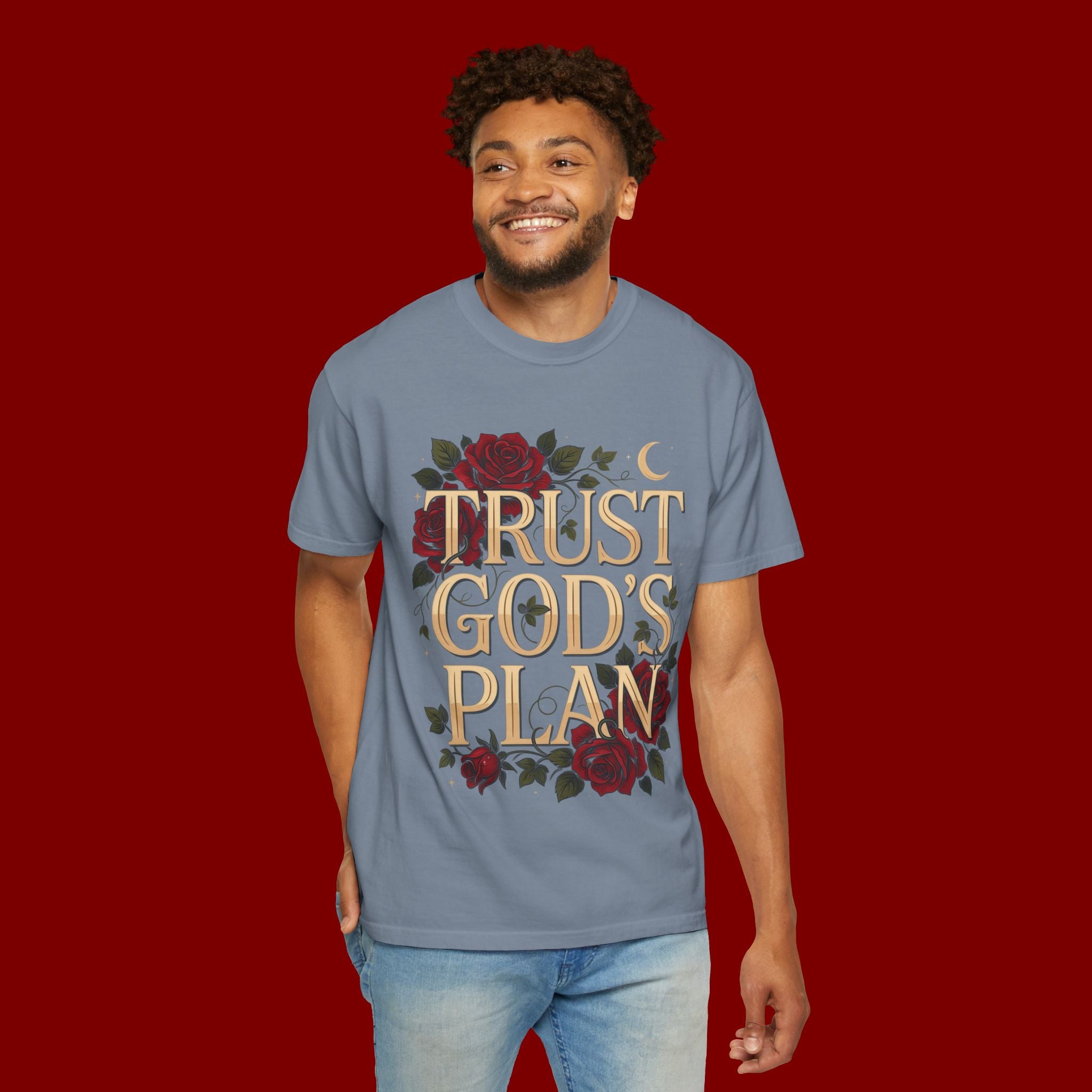 Trust God's Plan Floral T-Shirt — Inspirational Christian Tee