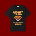 Connect to God T-Shirt — "The Password Is Prayer" Retro Faith Tee