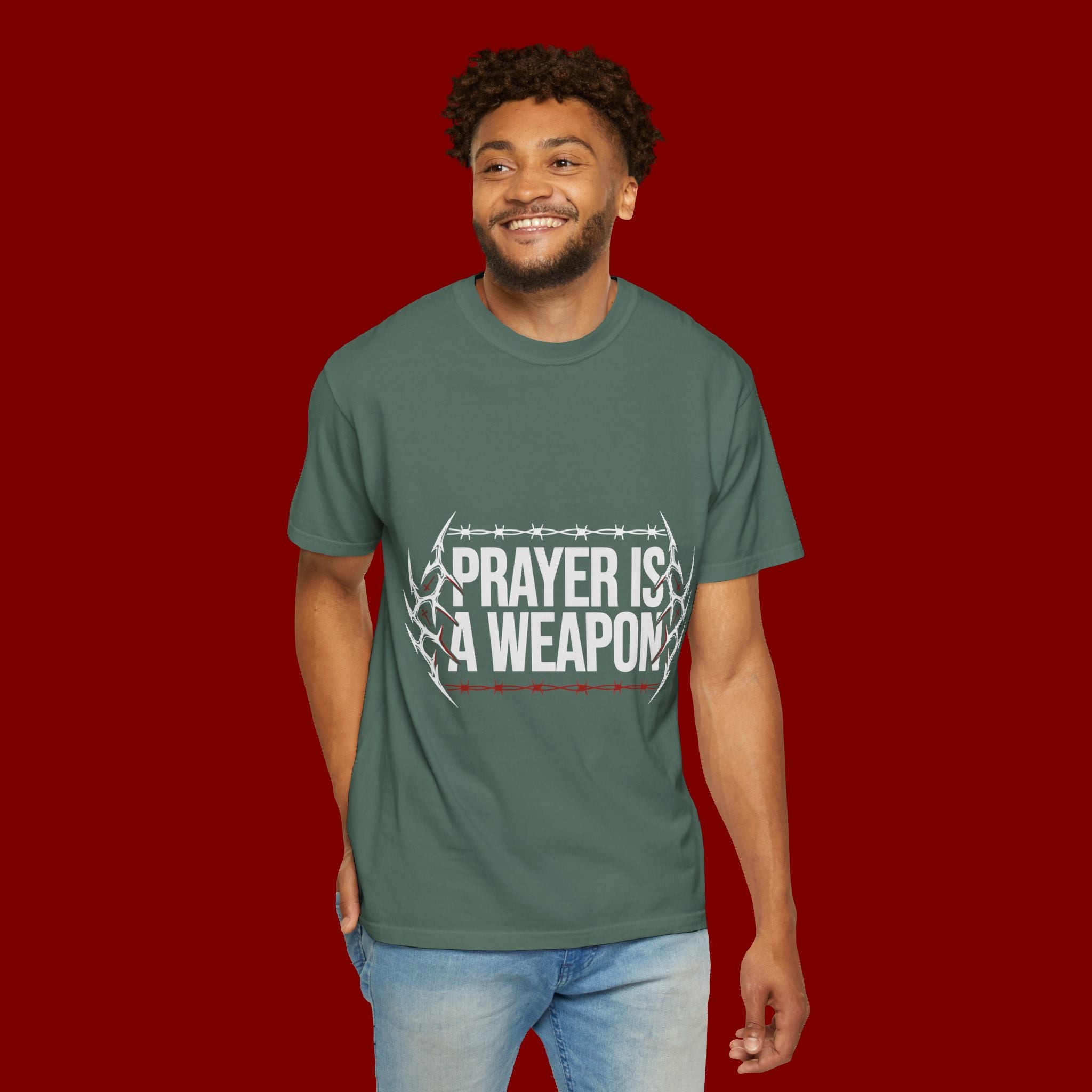 Prayer Is A Weapon T-Shirt — Christian Faith Graphic Tee