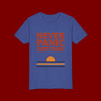 Youth Tee — "Never Panic Just Pray" Retro Sunset Kids T-Shirt