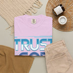 Trust God, Bro. T-Shirt — Retro Gradient Faith Tee