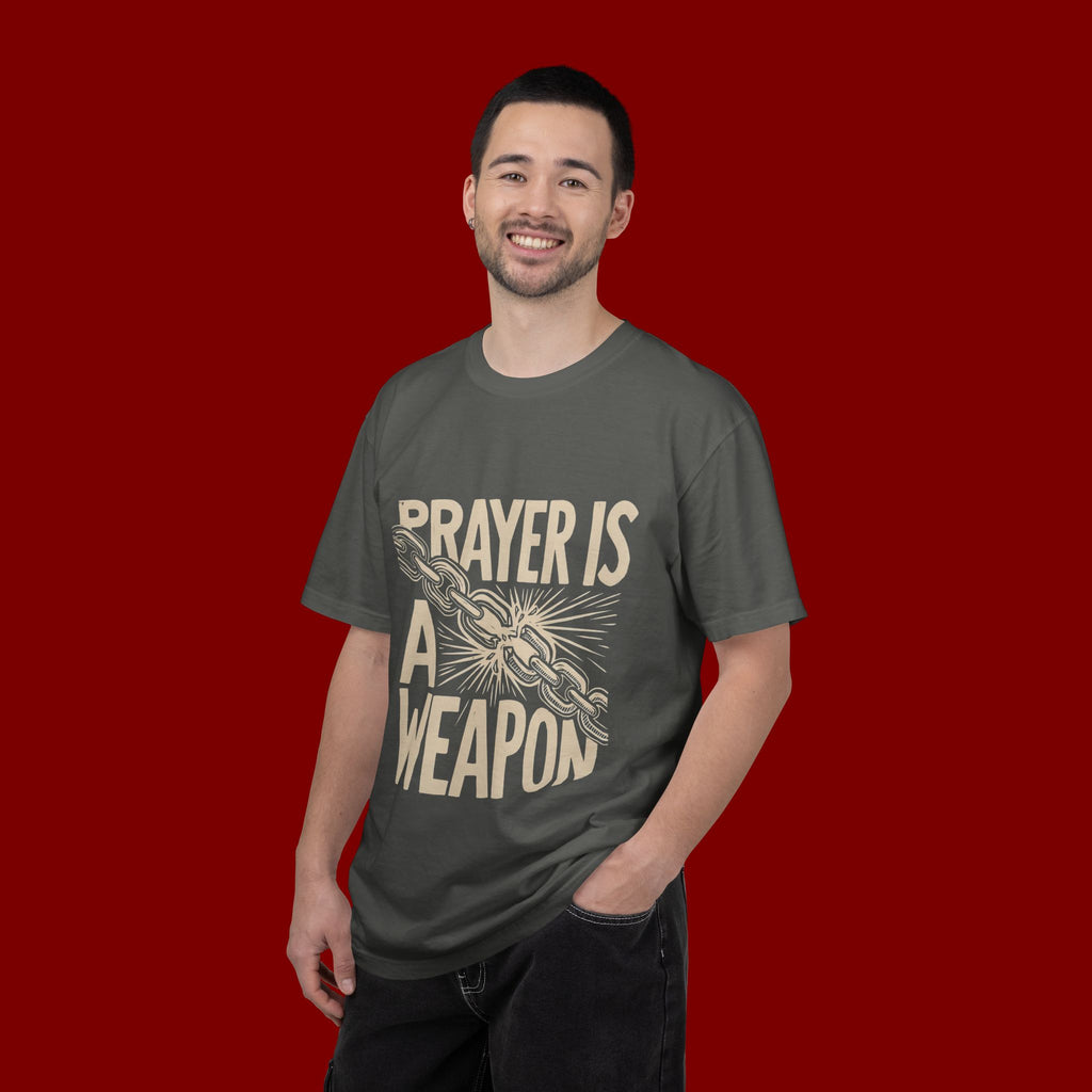 Prayer Is a Weapon T-Shirt — Faith Statement Graphic Tee