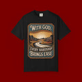 Inspirational Graphic T-Shirt — "With God, Every Hardship Brings Ease"