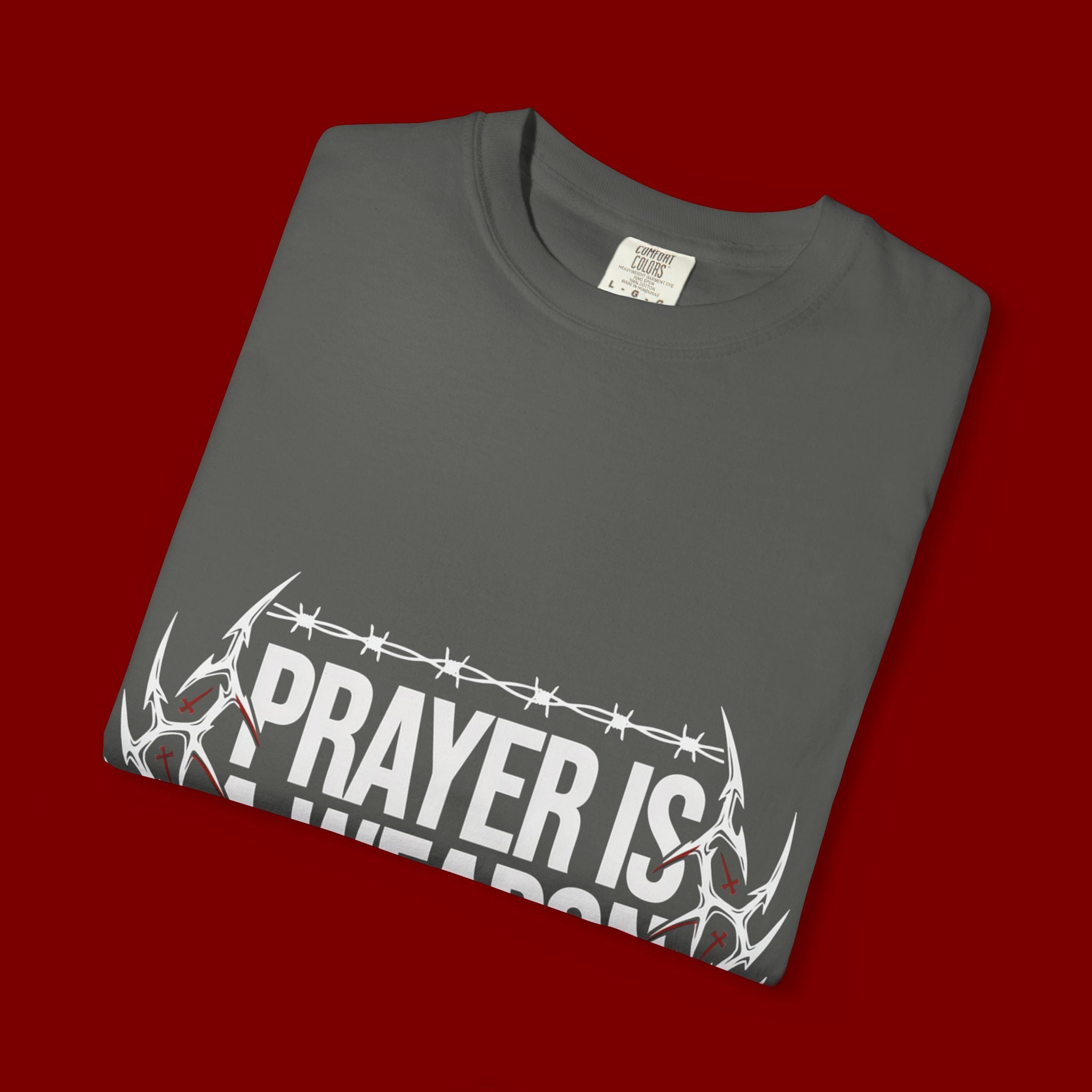 Prayer Is A Weapon T-Shirt — Christian Faith Graphic Tee