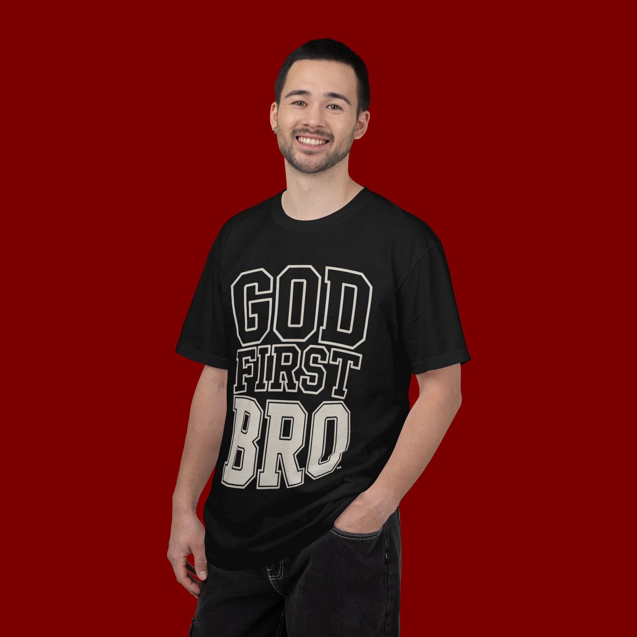 God First Bro T-Shirt — Faith-Based Graphic Tee