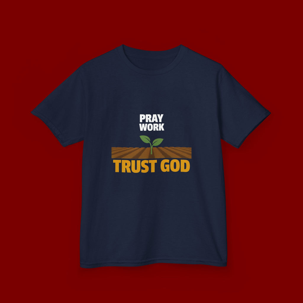Kids Tee — "Trust God" Sprout Graphic