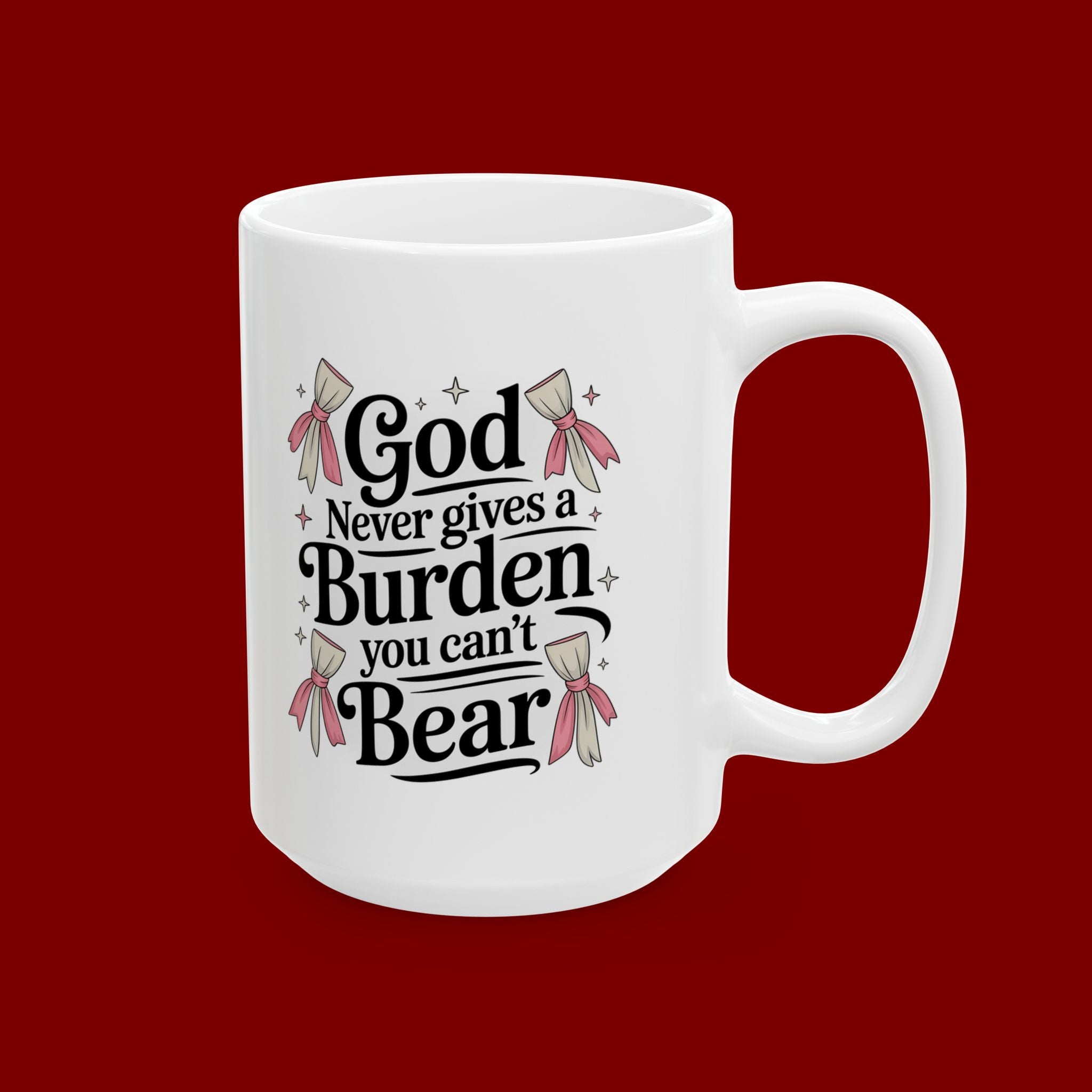 Ceramic Mug - 'Mama Bear' Cute Floral Coffee Cup (11oz & 15oz)
