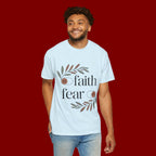 Faith Over Fear T‑Shirt — Inspirational Christian Tee with 'faith' and 'fear' Design