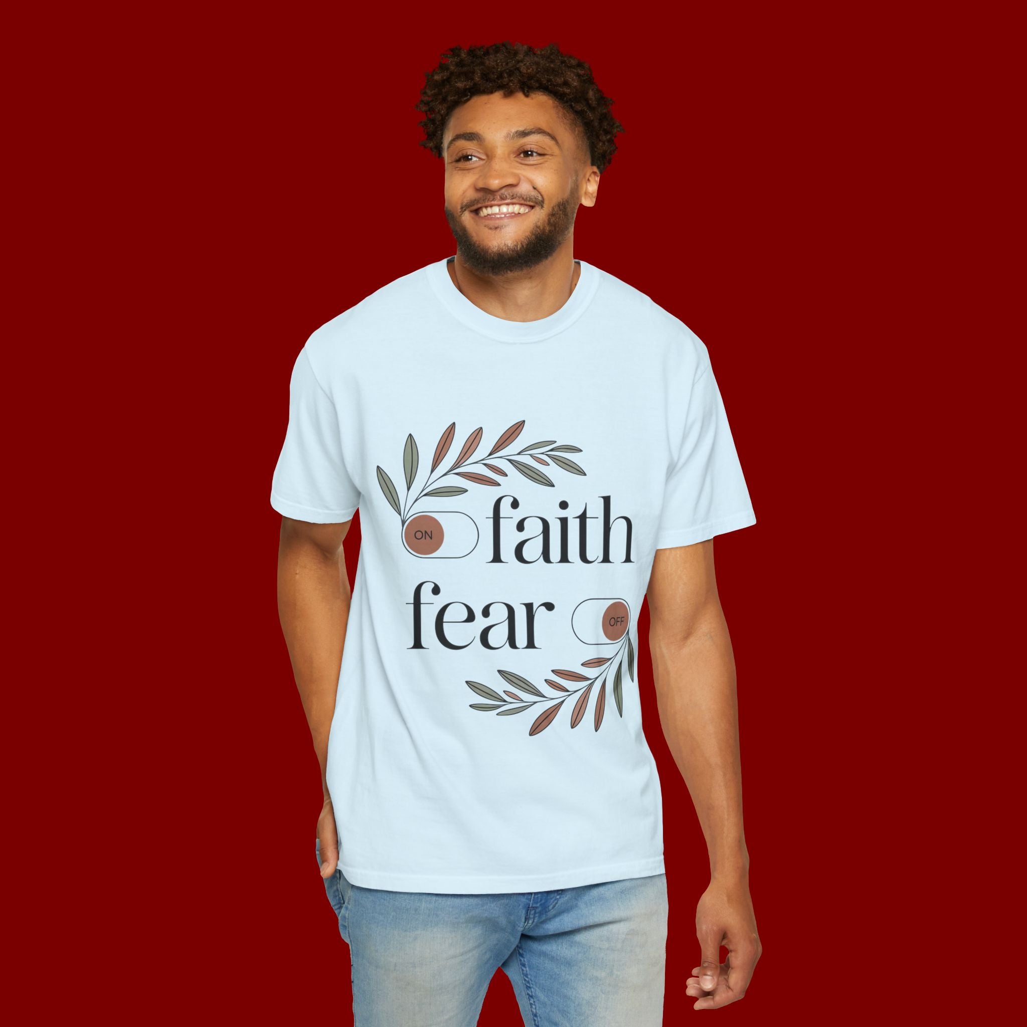 Faith Over Fear T‑Shirt — Inspirational Christian Tee with 'faith' and 'fear' Design